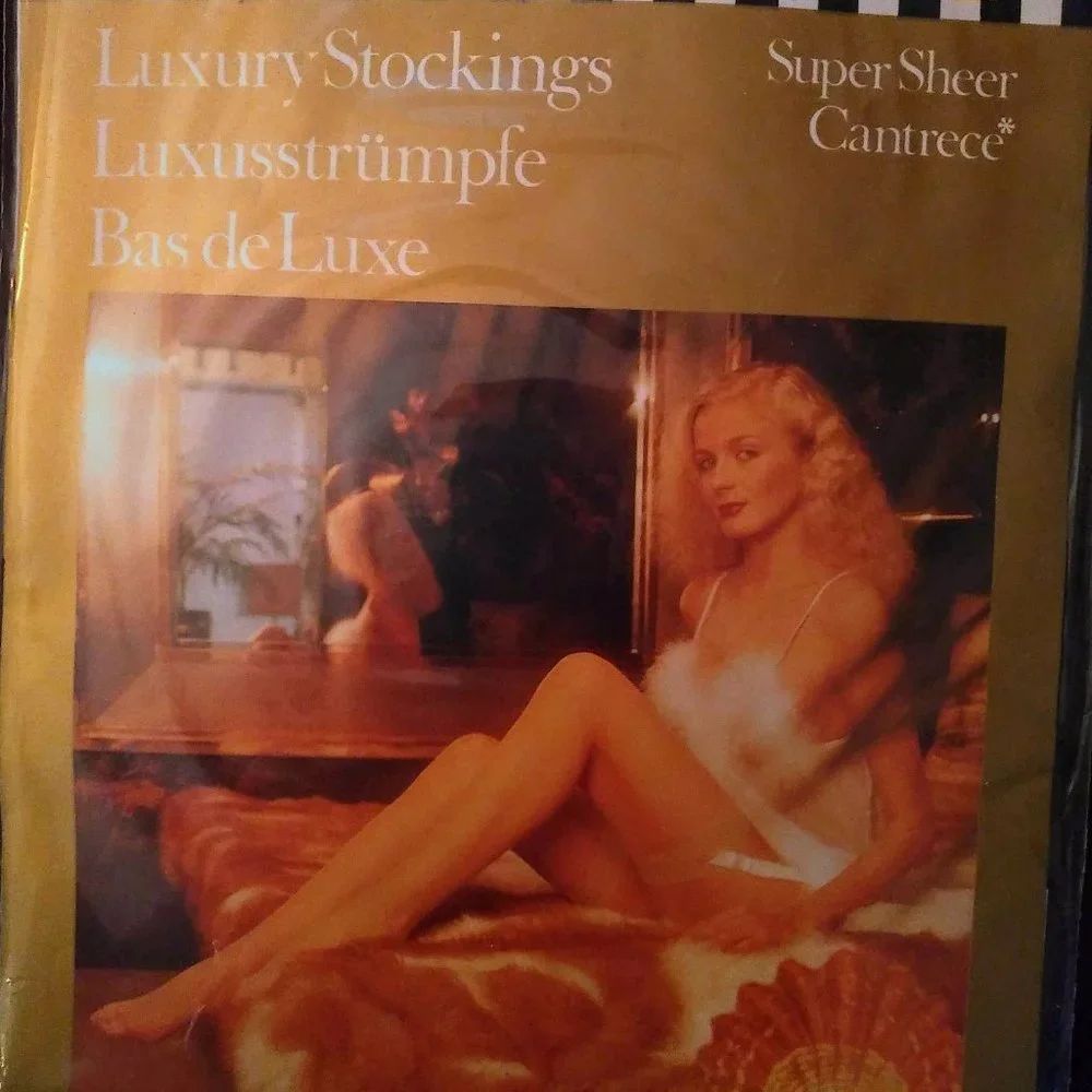 NEW Vintage Wolford CANTRECE Stockings, Gray S